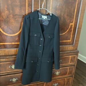 A.L.C. Black Button-Down Dress